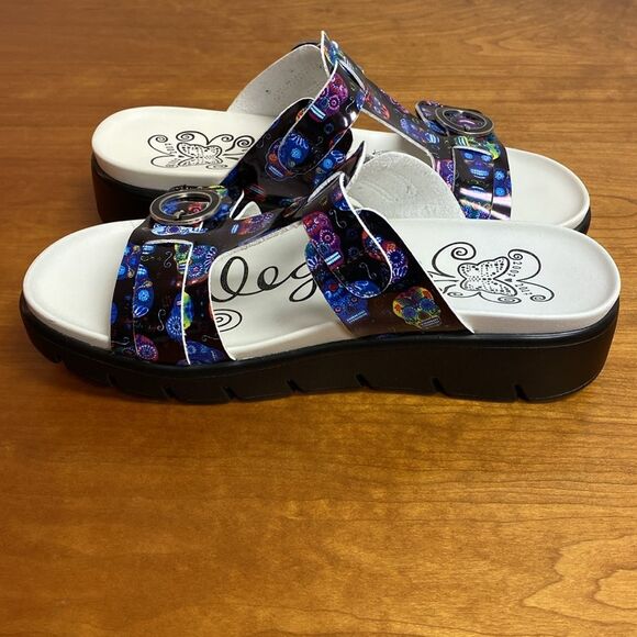 Alegria Vita Sugar Skulls Slide Sandals Size 36 | 6-6.5 - Picture 8 of 14